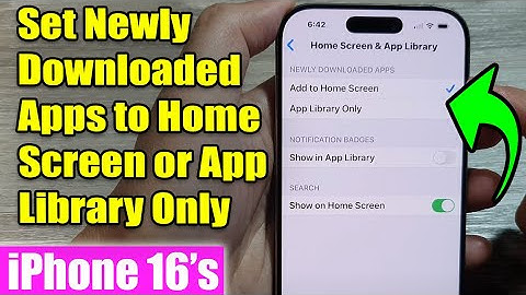 📲 iPhone 16/16 Pro Max: Set Newly Downloaded Apps to Home Screen or App Library Only