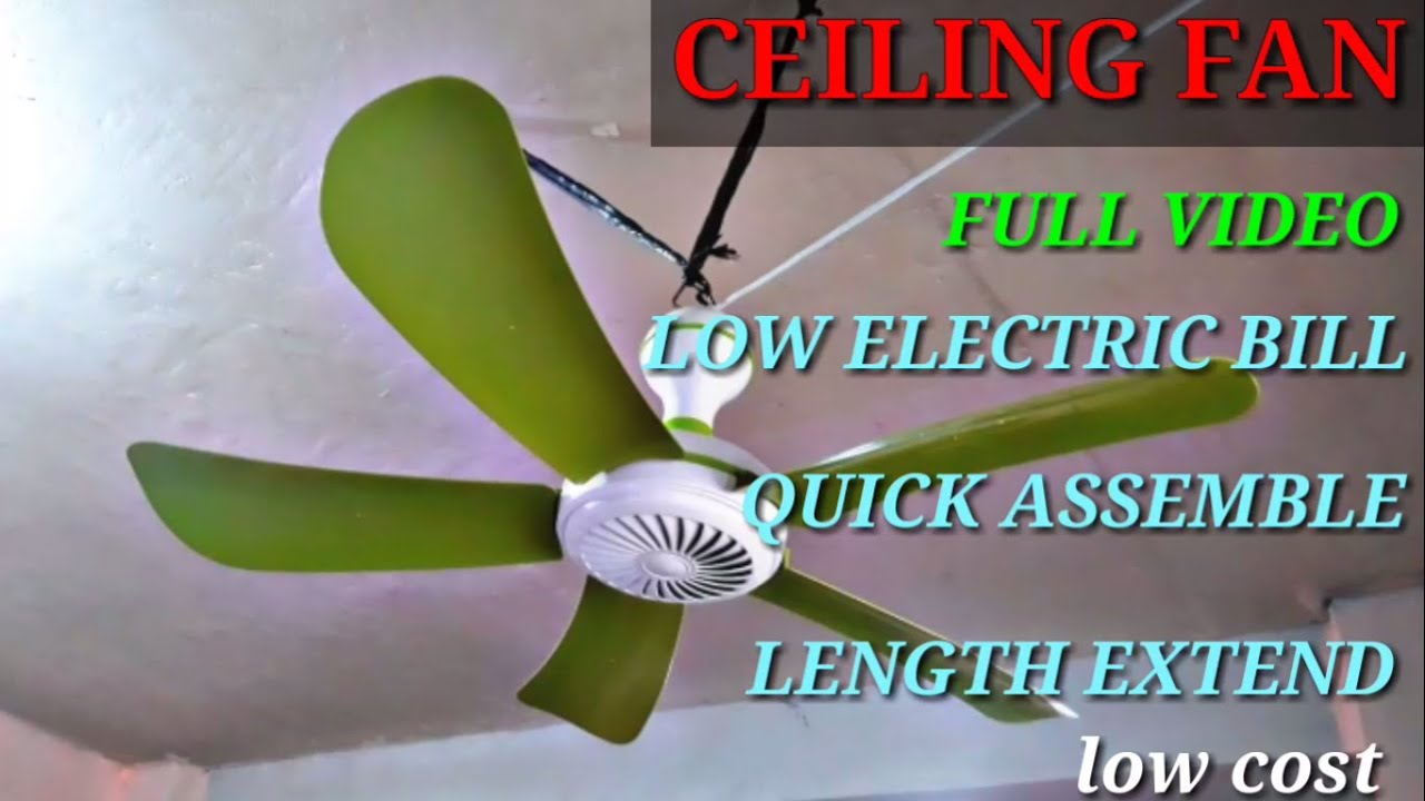 Easy Assemble Low Cost Ceiling Fan [ mura at tipid ] YouTube