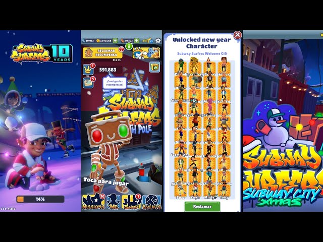 All characters that can be unlocked with Subway Surfers, by Bug free  software