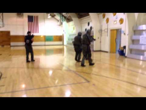 Illinois Valley Special Response Team drill at Putnam County Elementary School