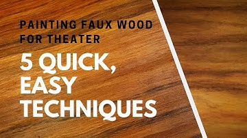 Painting Faux Wood for Theater - Scenic Art