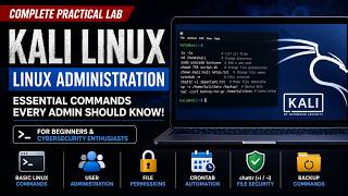 Master Kali Linux Commands: Practical Lab on User Admin, chattr, and Crontab