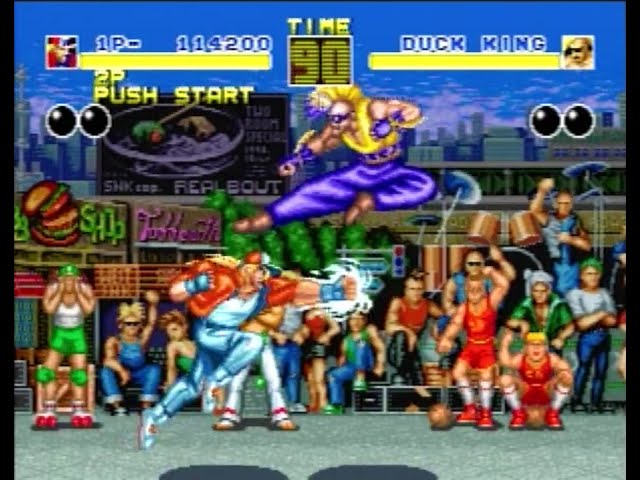 紹介プレイ】餓狼伝説 宿命の闘い (1991.11 AC) (PS2版) テリー 1