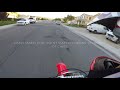 dirt bike chased by truck!