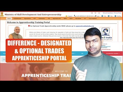 Differences Defined for Designated Trades & Optional Trades for Apprenticeship Training Portal