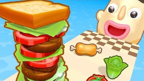 Sandwich Runner 🥪 All Levels GamePlay |Satisfying ios android game Level 635