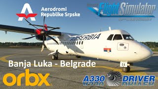 ATR 72600 from ORBX NEW Banja Luka to Belgrade | Real Airline Pilot