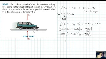 15–12 Kinetics of a Particle: Impulse and Momentum (Chapter 15: Hibbeler Dynamics) Benam Academy