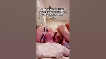 Laying down watching a video on your phone… and suddenly you’re seeing two screens instead of one?