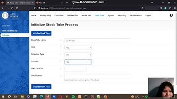 Menu Inventarisasi (stock opname/stock take) pada SLiMS Bulian