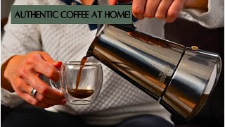 London Sip Stainless Steel Stove: Top Espresso Maker Coffee Pot Italian Moka Percolator