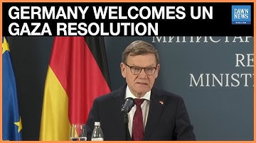 German Foreign Minister Calls UN Gaza Resolution ‘Good News’ | Dawn News English
