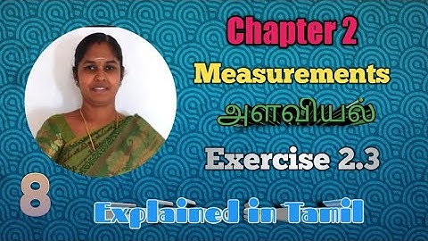 8th Maths | Exercise: 2.3-1,2,3 | Chapter 2 | Measurements | Intro of 3-D Shapes