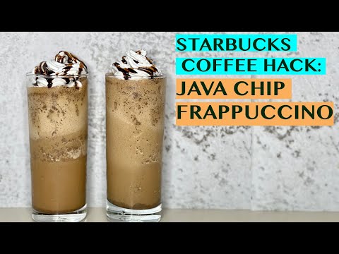 STARBUCKS COFFEE HACK: JAVA CHIP FRAPPUCCINO: 2 WAYS USING ESPRESSO SHOTS & INSTANT COFFEE