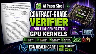 A Contract-Grade Verifier for LLM-Generated GPU Kernels, and a Native Blackwell Backward for the Gat