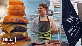 Lando Norris makes a one-of-a-kind burger at Michelin-starred restaurant | Hilton