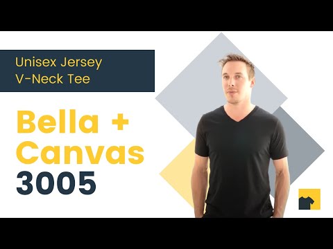 BELLA + CANVAS - Unisex Jersey V-Neck Tee - 3005