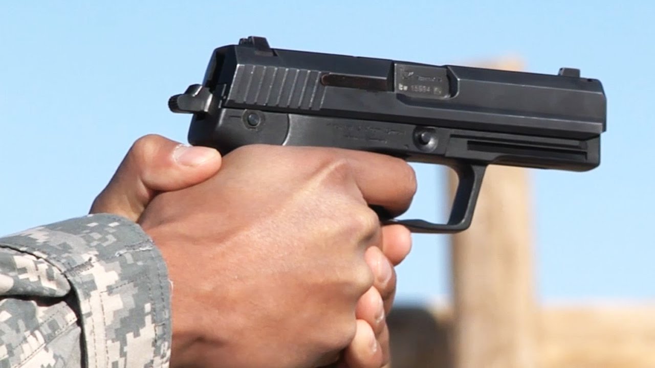 H K P8 Usp 拳銃 アメリカ軍体験射撃 H K P8 Usp Handgun Us Army Experience Shooting Youtube