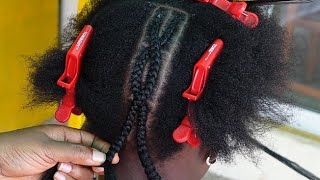 criss cross cornrow tutorial