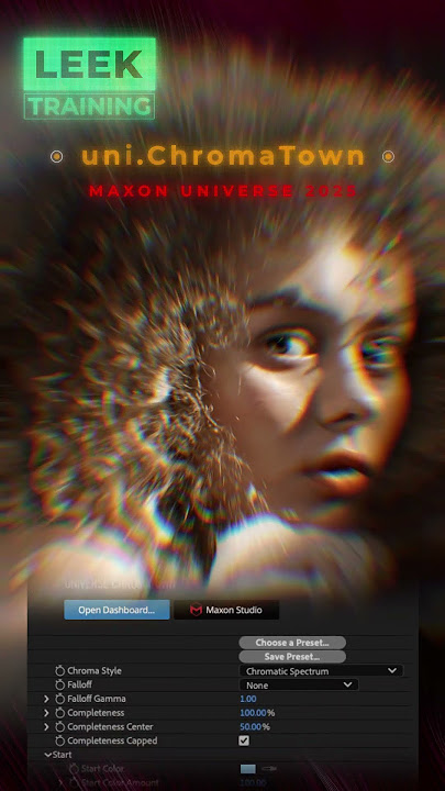 Discover Maxon Universe 2025 : uni.ChromaTown -  Powerful VFX! #shorts_video  #shorts