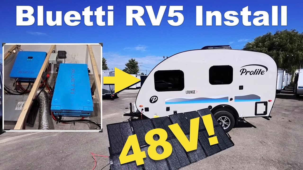 Bluetti RV5 48V RV Electrical Upgrade | Installed in Prolite Lounge Travel Trailer