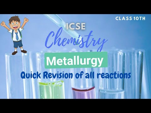 Metallurgy | All important reactions | ICSE 10th - YouTube