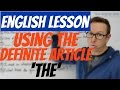 English lesson - How to use the definite article (the) - gramática inglesa
