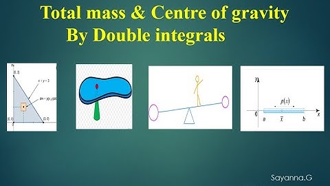 Total Mass & Centre of gravity by Double integrals.
