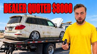 I BOUGHT A SEIZED MERCEDES GL450 FOR $500 AND FIXED IT FOR $109!