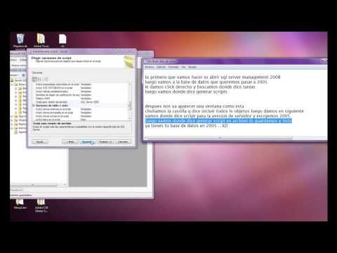 Exportar una Base de Datos de SQL Server 2008 a SQL Server 2005