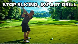 Stop Slicing with this 10 Second Drill #golflife #golf #golftips #golfdrills