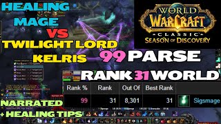 Narrated Healing Mage 99 Parse - Twilight Lord Kelris - Blackfathom Deeps Raid - WoW Classic SoD