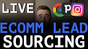 How To Find E-Commerce Clients {Live SMMA Lead Sourcing}