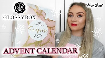 GLOSSYBOX ADVENT CALENDAR 2021 UNBOXING & FULL REVEAL | BEAUTY ADVENT CALENDAR 2021 MISS BOUX