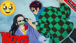 Tanjiro Giyu Nezuko Funny Scenes Demon Slayer In Hindi Dubbed