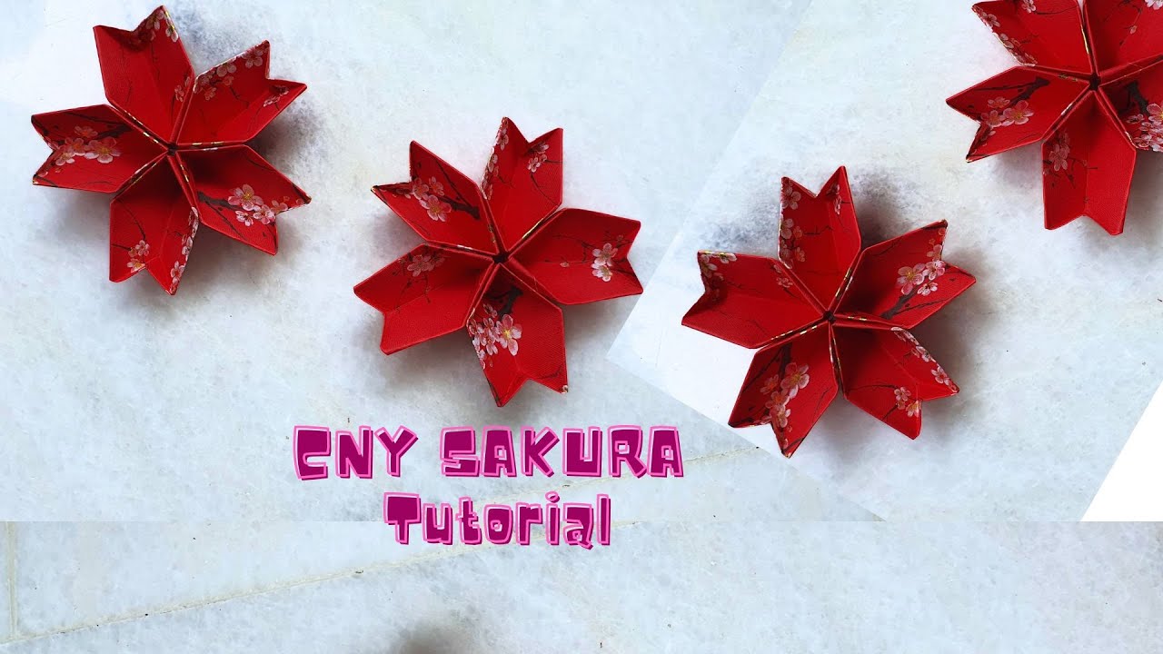 Easy Chinese New Year Decoration Red packet Sakura Flower Tutorial 2026 红包灯笼 折纸花球