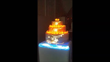 EventStretch Sample Video Mapping Round Wedding Cake 1