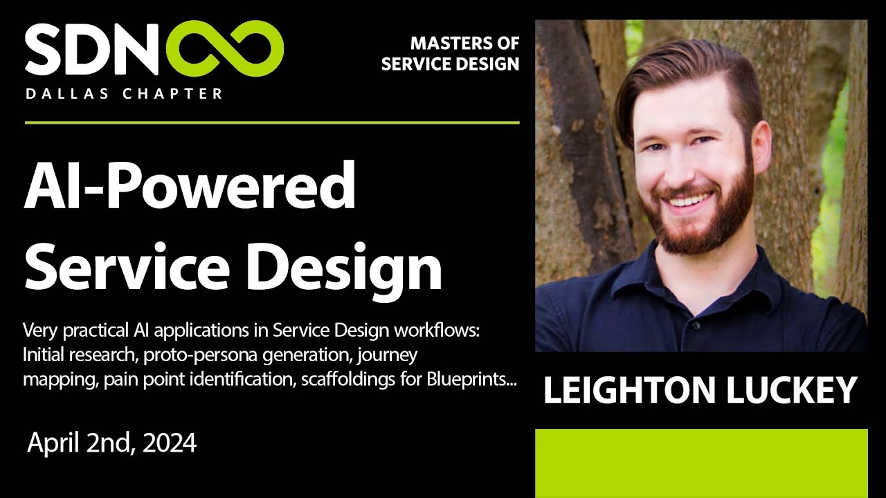 GenAI Today in Service Design - Leighton Luckey - YouTube