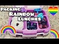 Packing RAINBOW Lunches bento style! 🌈 Bella Boo's Lunches