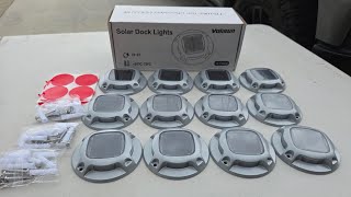 VOLISUN Solar Dock Marine Lights Driveway, 2 Colors in 1, Outdoor LED Solar Powered |QUICK OVERVIEW|