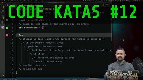 Code Katas #12 - Solving Code Wars Code Katas and Talking Through My Process