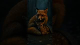 Download Lagu In the storm, he chose kindness. 🌧️🦌🦊 #RainyStory #FurFrontNews #FoxAndFawn #Shorts MP3