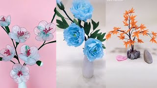 DIY 20 easy ways to make flowers from recycled plastic | Easy Craft flower