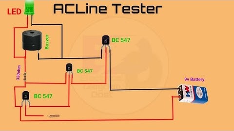How to make AC line tester// AC line detector #tester #detector #electrical #wiring #diagram