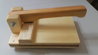 How to make a wooden dough press / Detailed explanation and application / Dough sheet maker / DIY
