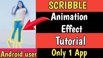 Glowing animation video kaise banaye/ Scribble effect animation app.