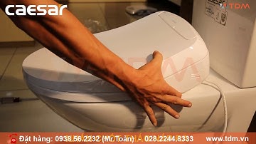 TDM.VN | Hướng dẫn cách lắp đặt nắp điện tử Caesar TAF400H cho bồn cầu, bệ bệt bàn cầu Casa