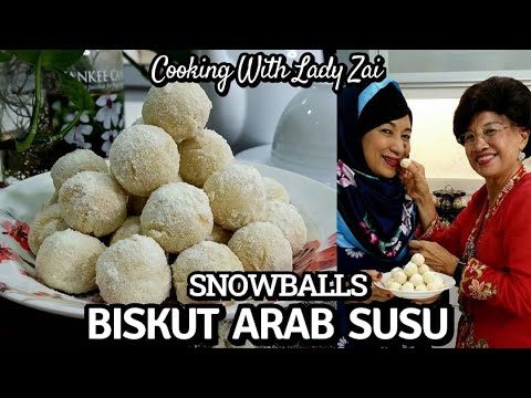 Biskut Arab Susu / Snowball Cookies by Chef Zaidah & Chef Florence