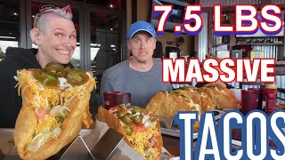 MALLIES MONSTER TACO CHALLENGE | MASSIVE TACOS | FT NATHAN KLEIN | MOM VS FOOD