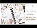 Plan With Me | Cloth and Paper | New Horizontal Weekly Layout